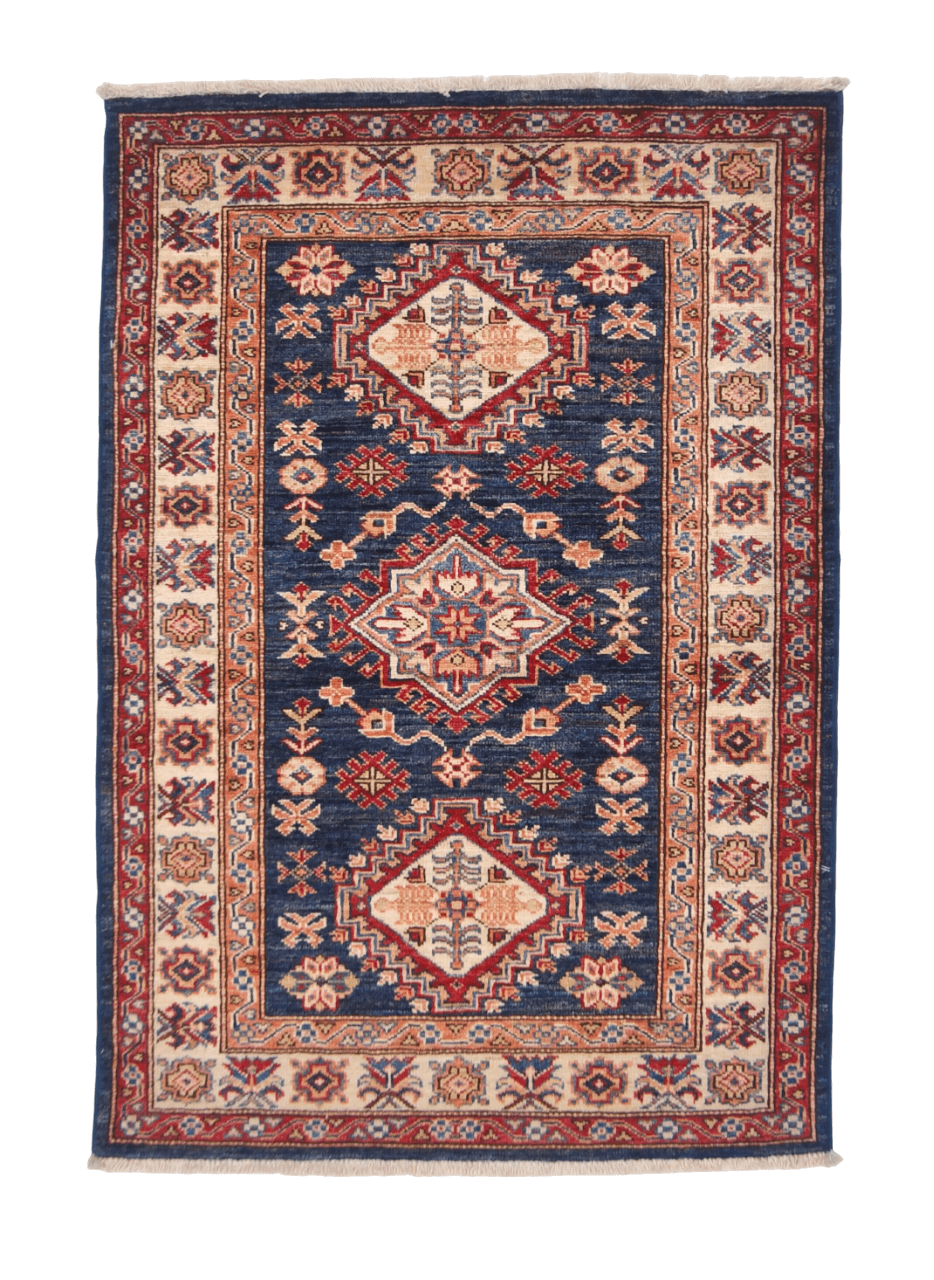 Super Kazak (2'08"x3'10") blue/ivory - Nuvé