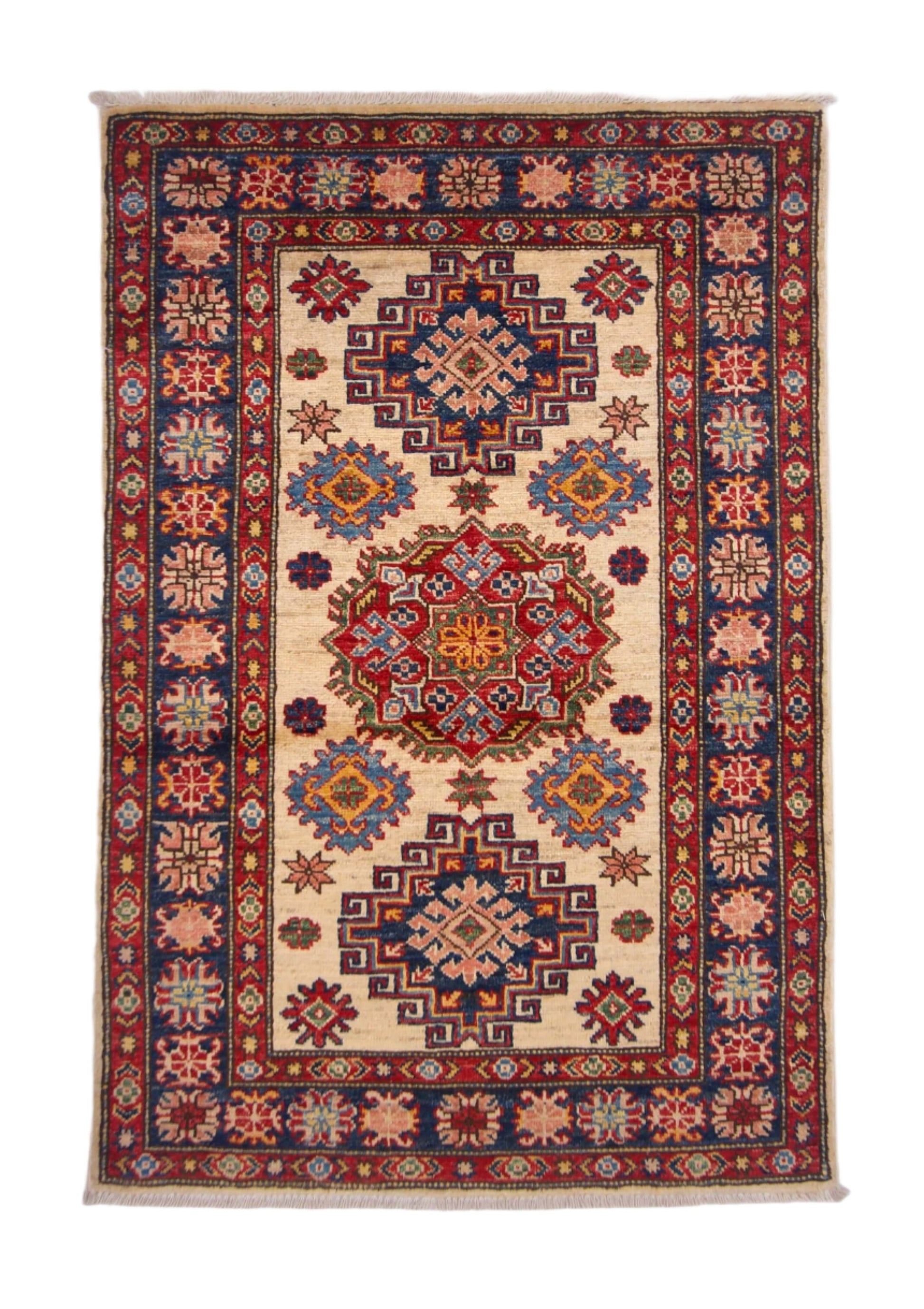 Super Kazak (2'08"x3'11") ivory/navy - Nuvé