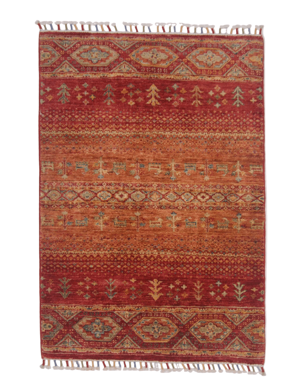 Afghan Khorjin-Gabben (2'08"x3'10") red/rust - Nuvé