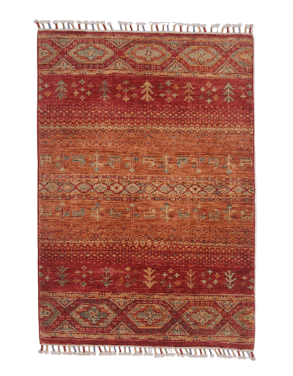 Afghan Khorjin-Gabben (2'08"x3'10") red/rust - Nuvé