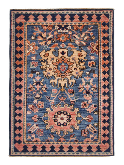 Afghan Ariana (2'09"x3'10") blue/navy - Nuvé