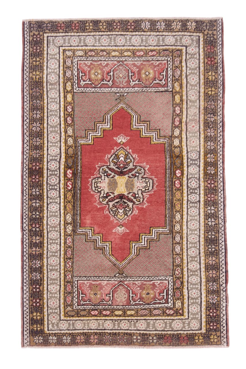 Vintage Turkish (3'04"x5'04") lt.red/gold - Nuvé