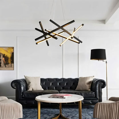 Elegant Maseu Chandelier by Residence Supply with multiple hanging light fixtures and a modern design.