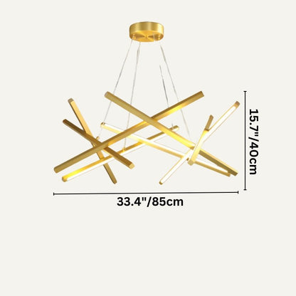 Elegant Maseu chandelier by Residence Supply featuring multiple hanging glass pendants and a sleek metal frame.