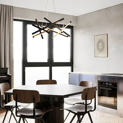 Elegant Maseu Chandelier by Residence Supply with multiple glass orbs and metal frame, ideal for modern living room or dining area decor.