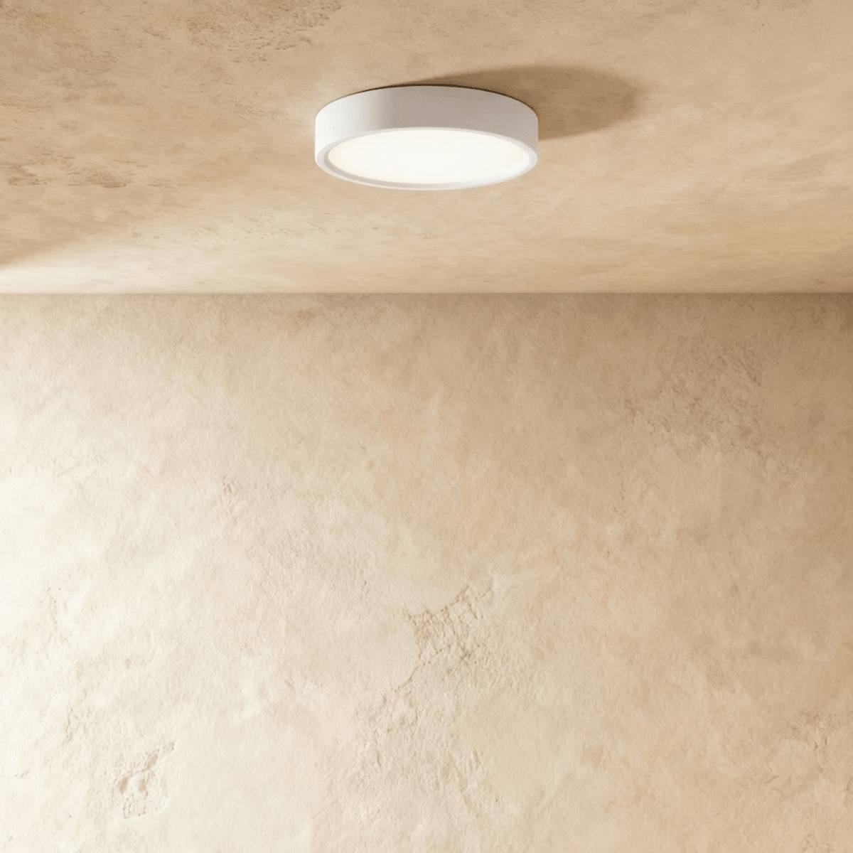 Residence Supply Melor Downlight showing a sleek, modern LED ceiling light fixture with a round white trim.