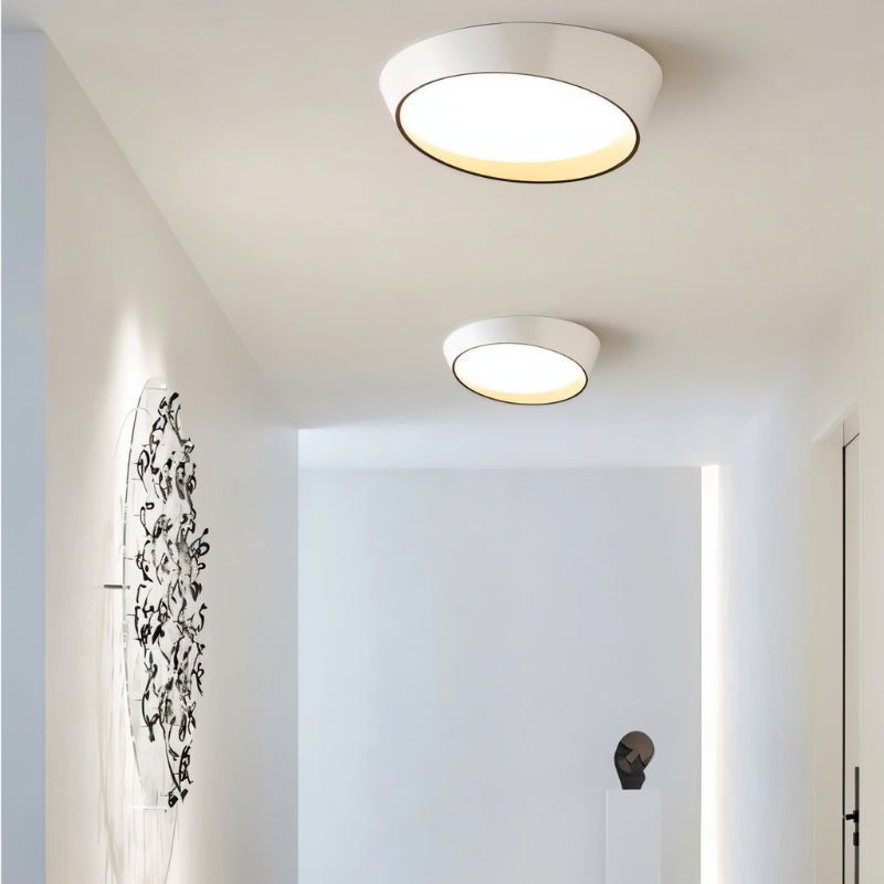 Modern Mia ceiling light by Residence Supply featuring a sleek design with a frosted glass shade and metal finish.