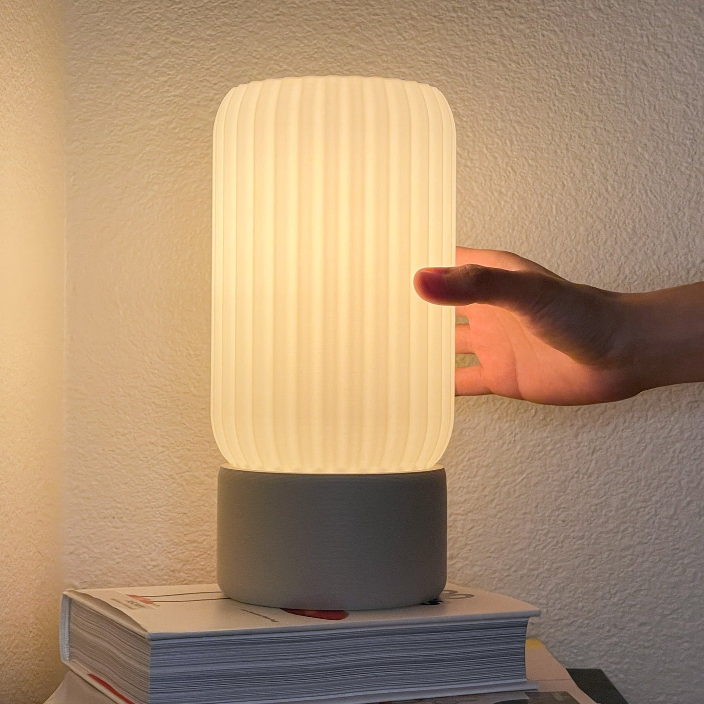 Terra Labs Milk Shade Barrel Table Lamp with a smooth, rounded milk-colored shade and a sleek base, ideal for modern decor.