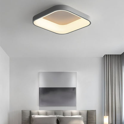 Modern Miray Ceiling Light by Residence Supply, featuring a sleek design with diffused lighting and decorative metal accents.