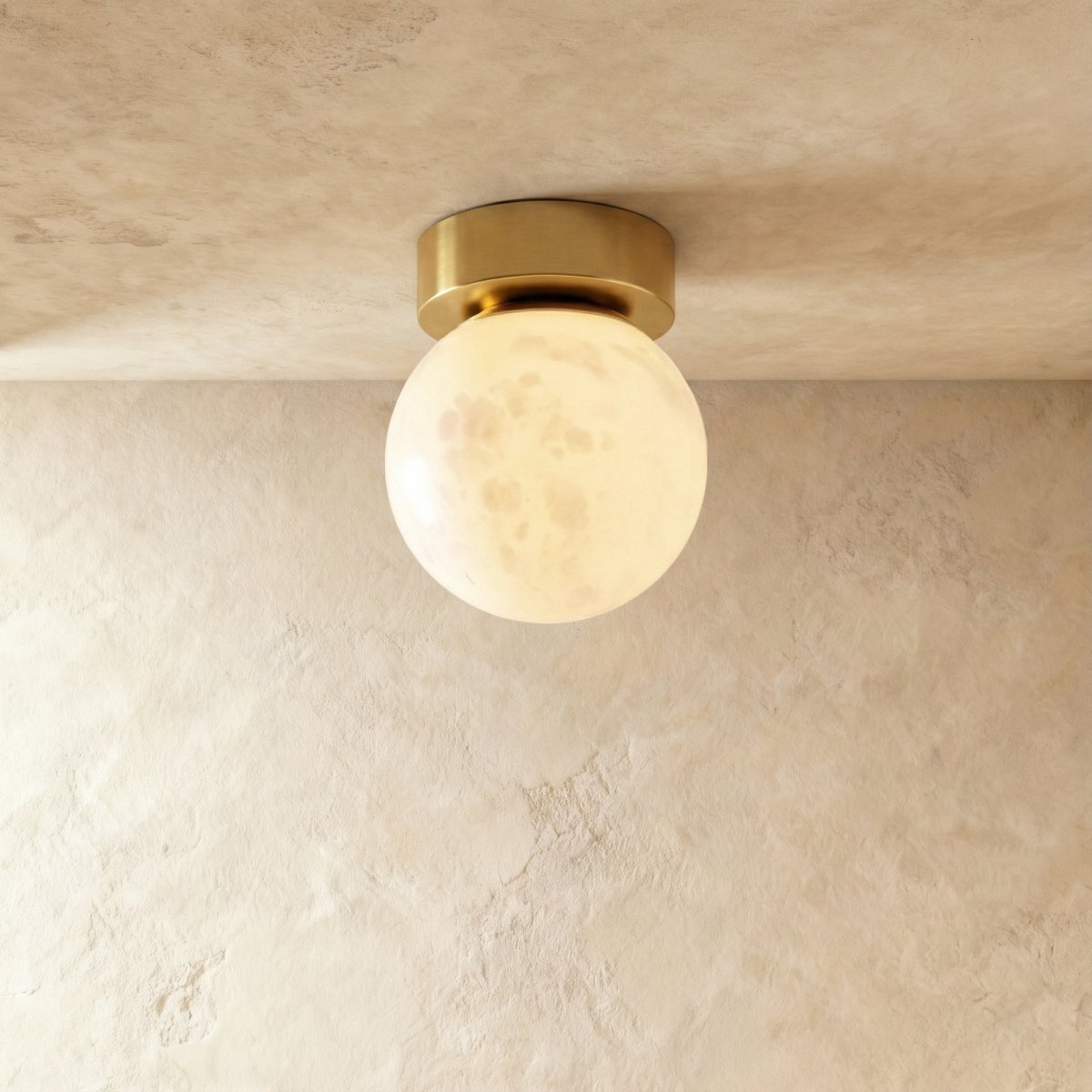 Mirea ceiling light by Residence Supply, modern fixture with white frosted glass and sleek metal finish for ambient home lighting.