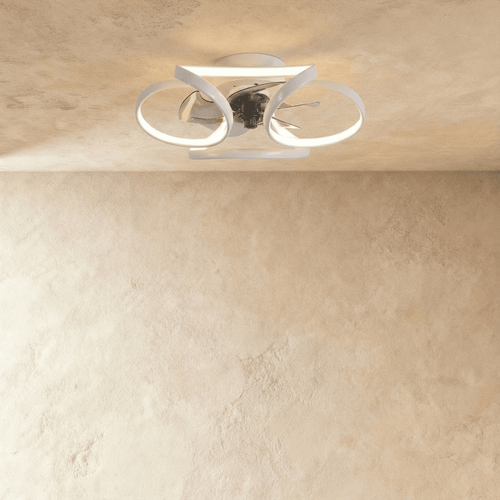 Modern Mirwaha ceiling light and fan by Residence Supply, featuring a sleek design with integrated lighting and air circulation.