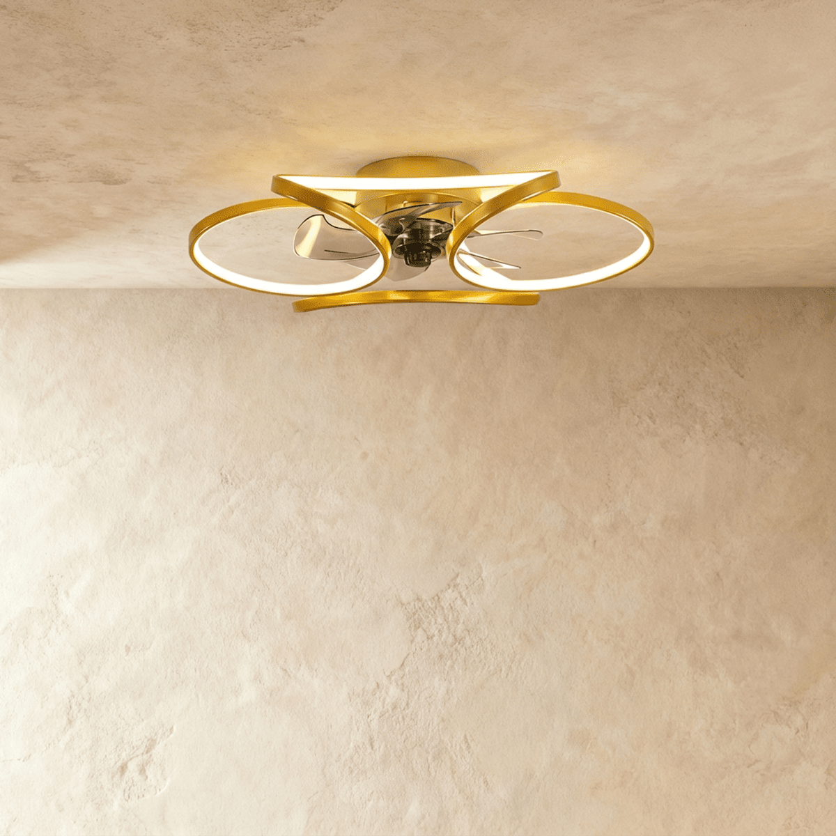 Modern Mirwaha ceiling light and fan by Residence Supply, featuring sleek design with integrated lighting and air circulation.