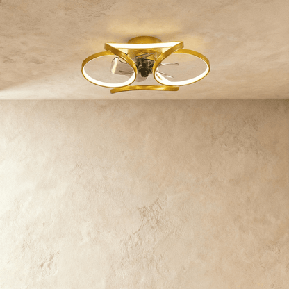 Modern Mirwaha ceiling light and fan from Residence Supply, featuring a sleek design with integrated lighting and airflow.