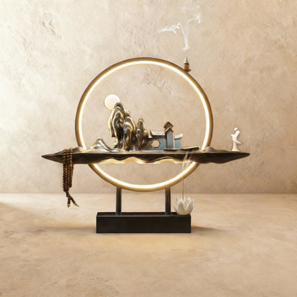 Moonlit Incense Burner Table Lamp - Nuvé