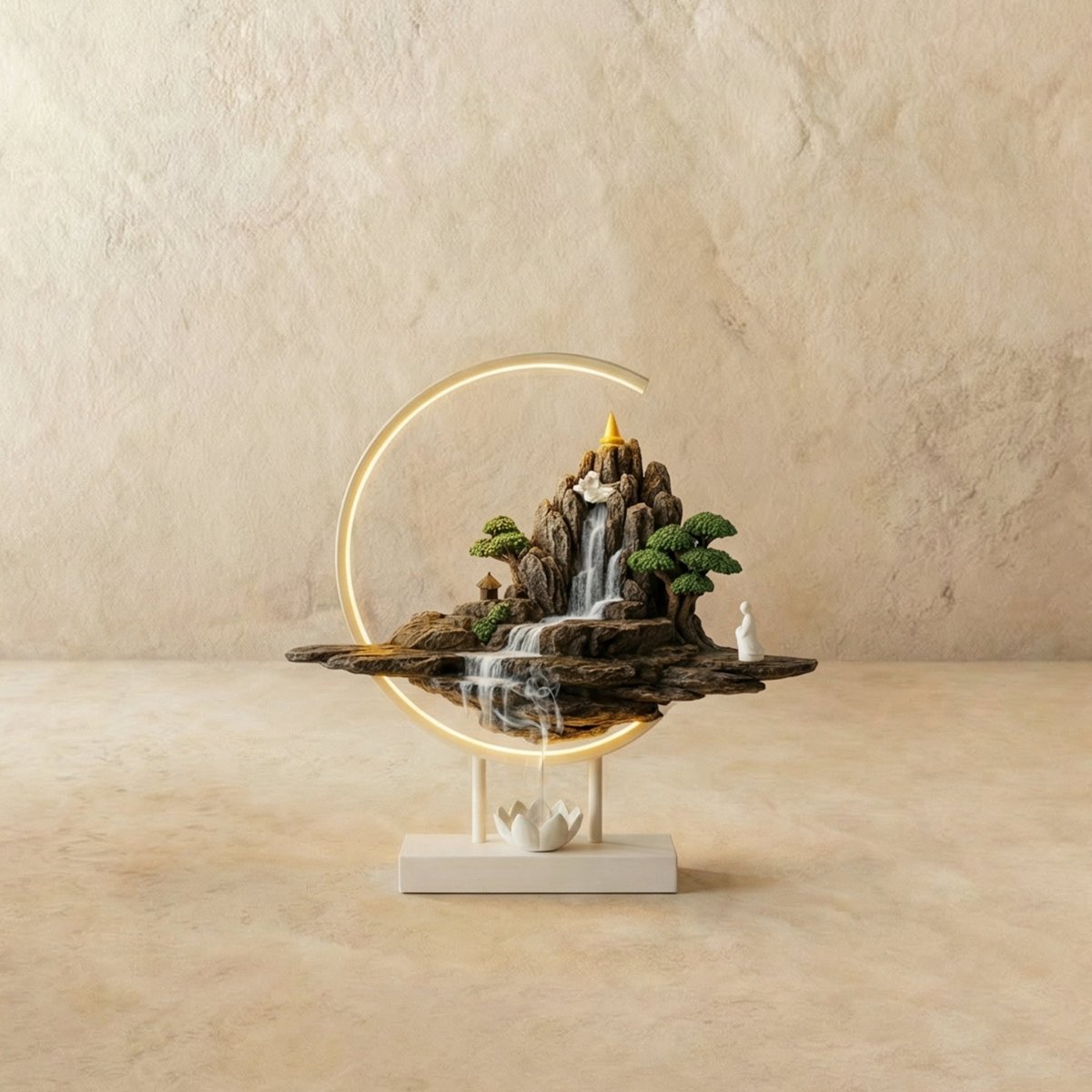 Moonlit Incense Burner Table Lamp - Nuvé