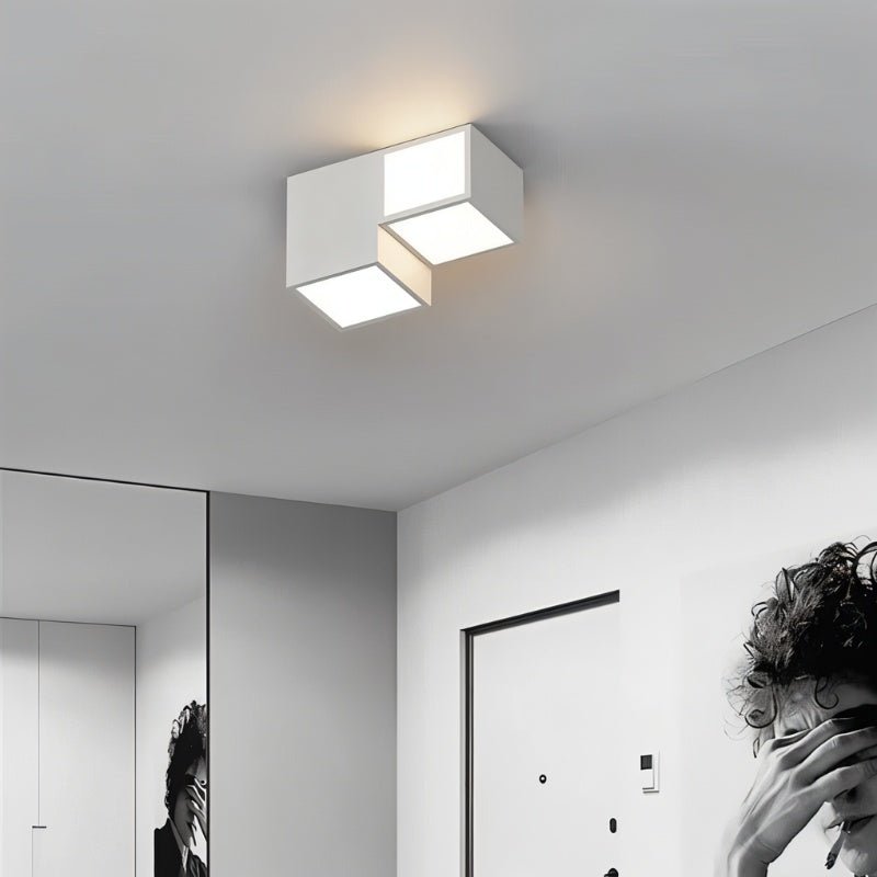 Residence Supply Mukab ceiling light fixture with sleek, modern design and diffused illumination for interior spaces.