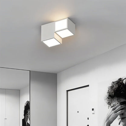 Residence Supply Mukab ceiling light fixture with sleek, modern design and diffused illumination for interior spaces.
