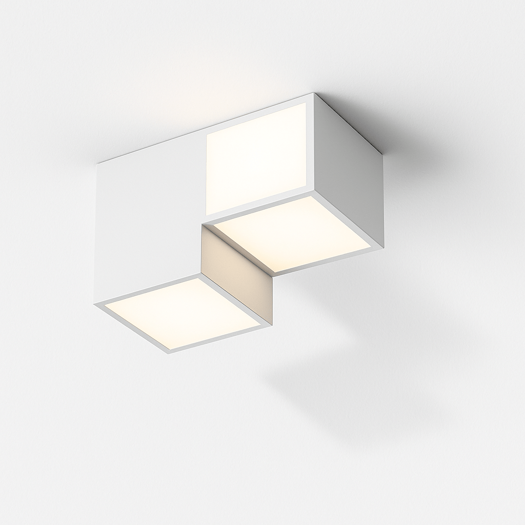 Modern Mukab ceiling light fixture by Residence Supply featuring a sleek design and warm illumination for contemporary interiors.