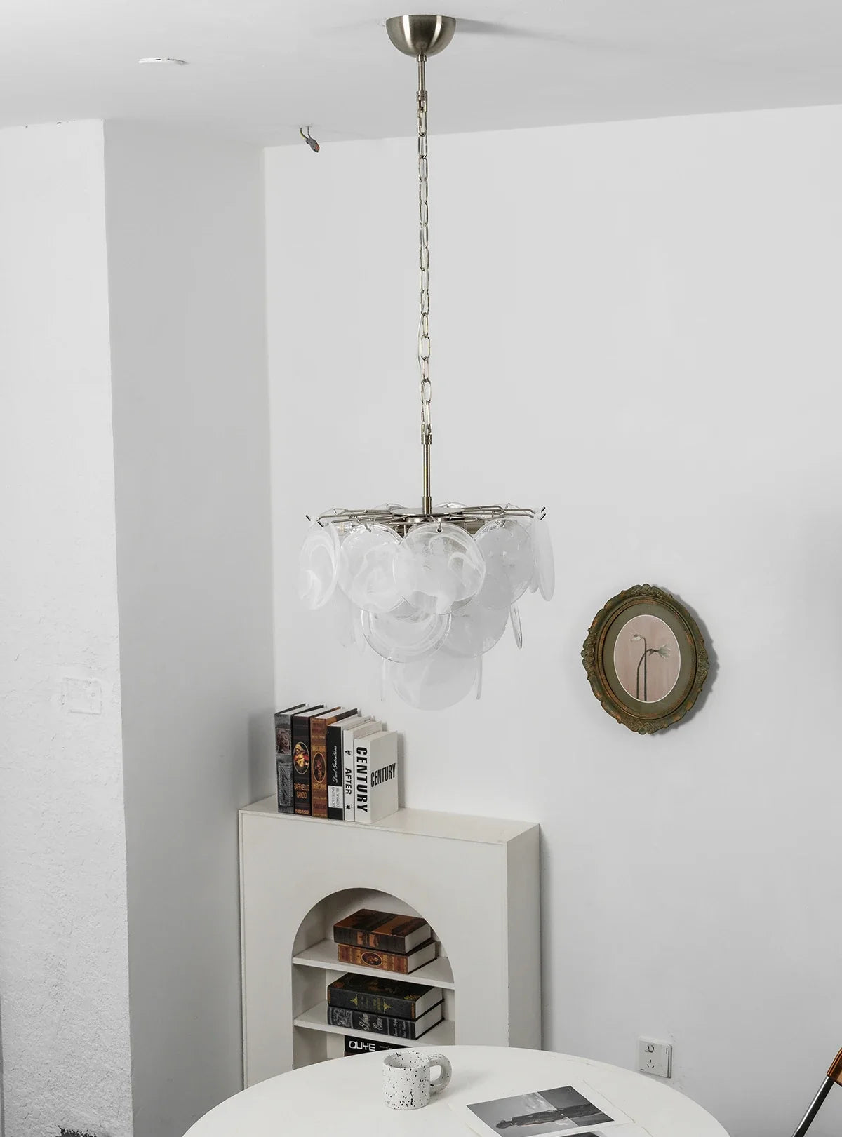Retro Glass Disc Chandelier