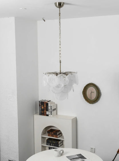 Retro Glass Disc Chandelier