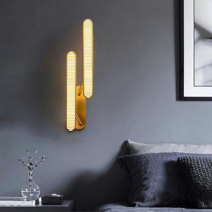 Modern Munira wall lamp by Residence Supply, featuring a sleek design and soft lighting perfect for contemporary interiors.