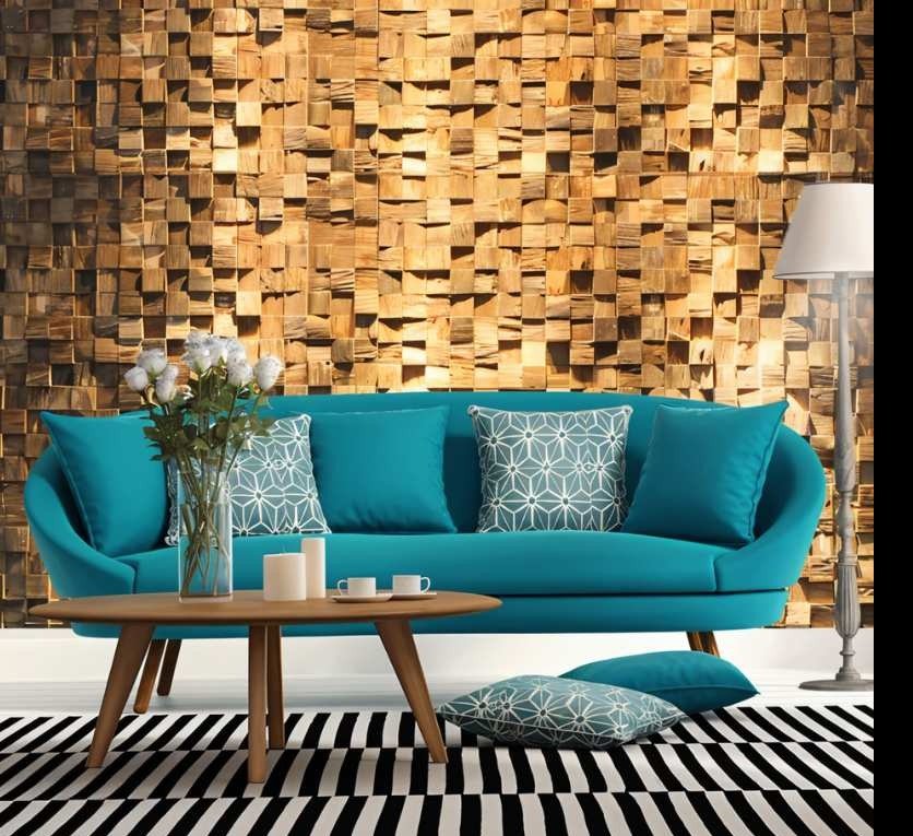 Residence Supply Muram Wall Panel featuring textured geometric design for modern home wall decor.