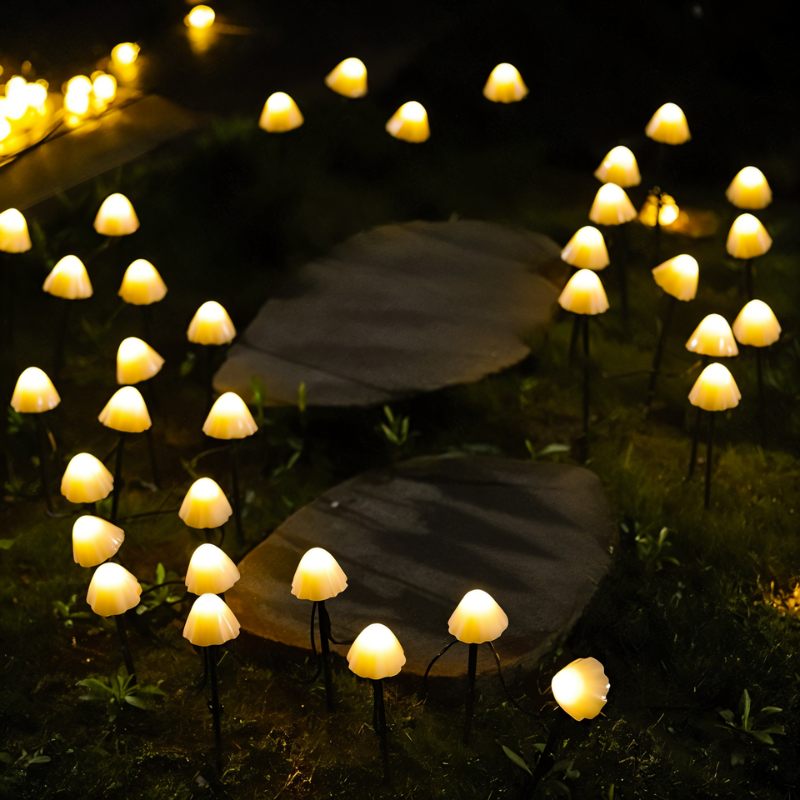 Mycena Outdoor Garden Lamp by Residence Supply, weather-resistant metal lamp with glass enclosure, perfect for garden lighting.