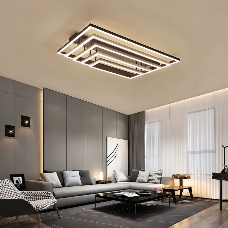 Naia ceiling light by Residence Supply featuring a sleek modern design with a frosted glass shade and metal fixture.