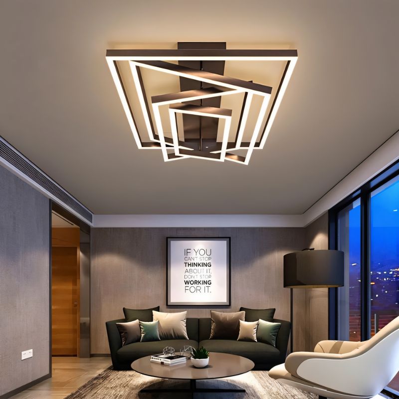 Naia ceiling light by Residence Supply, modern fixture with sleek design, white glass shade, and metal mounting hardware.