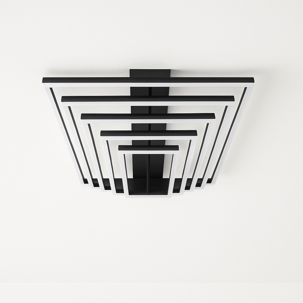 Naia ceiling light by Residence Supply featuring a modern design with a sleek metallic finish and integrated LED lighting.