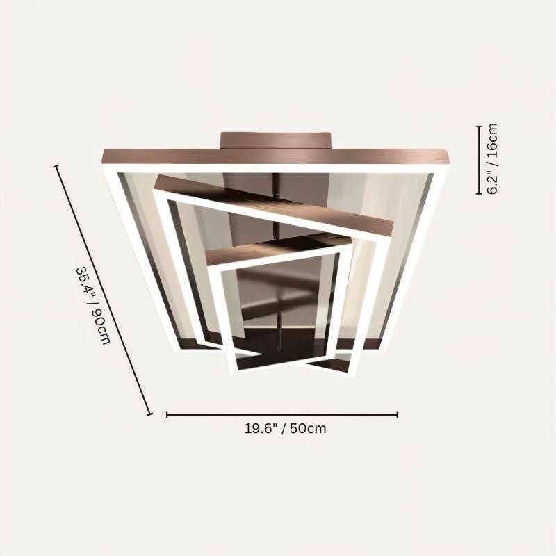 Naia ceiling light fixture by Residence Supply with a modern design and metal finish, mounted on a ceiling.