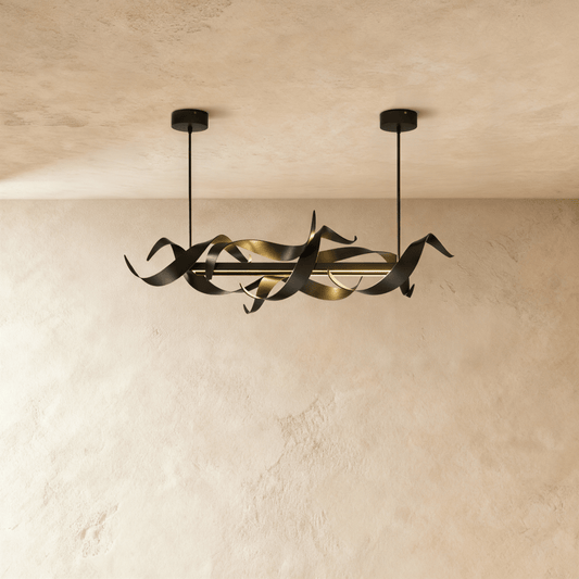 Elegant Namid Chandelier by Residence Supply featuring intricate glass and metal design, perfect for modern interior lighting.
