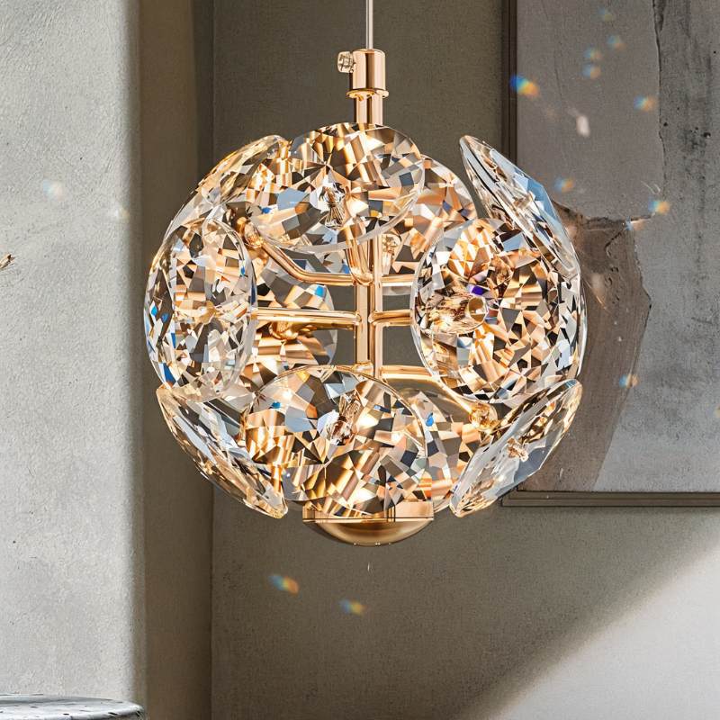 Naqi Crystal Wall Lamp by Residence Supply featuring elegant crystal accents and a sleek modern design for stylish lighting.