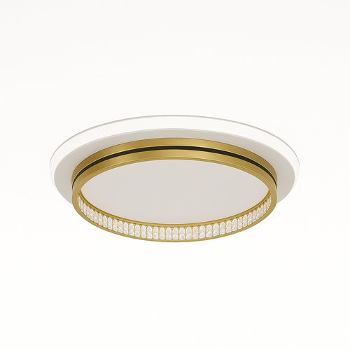 Modern Nar ceiling light by Residence Supply featuring a sleek design with a round, frosted glass shade and metallic finish.