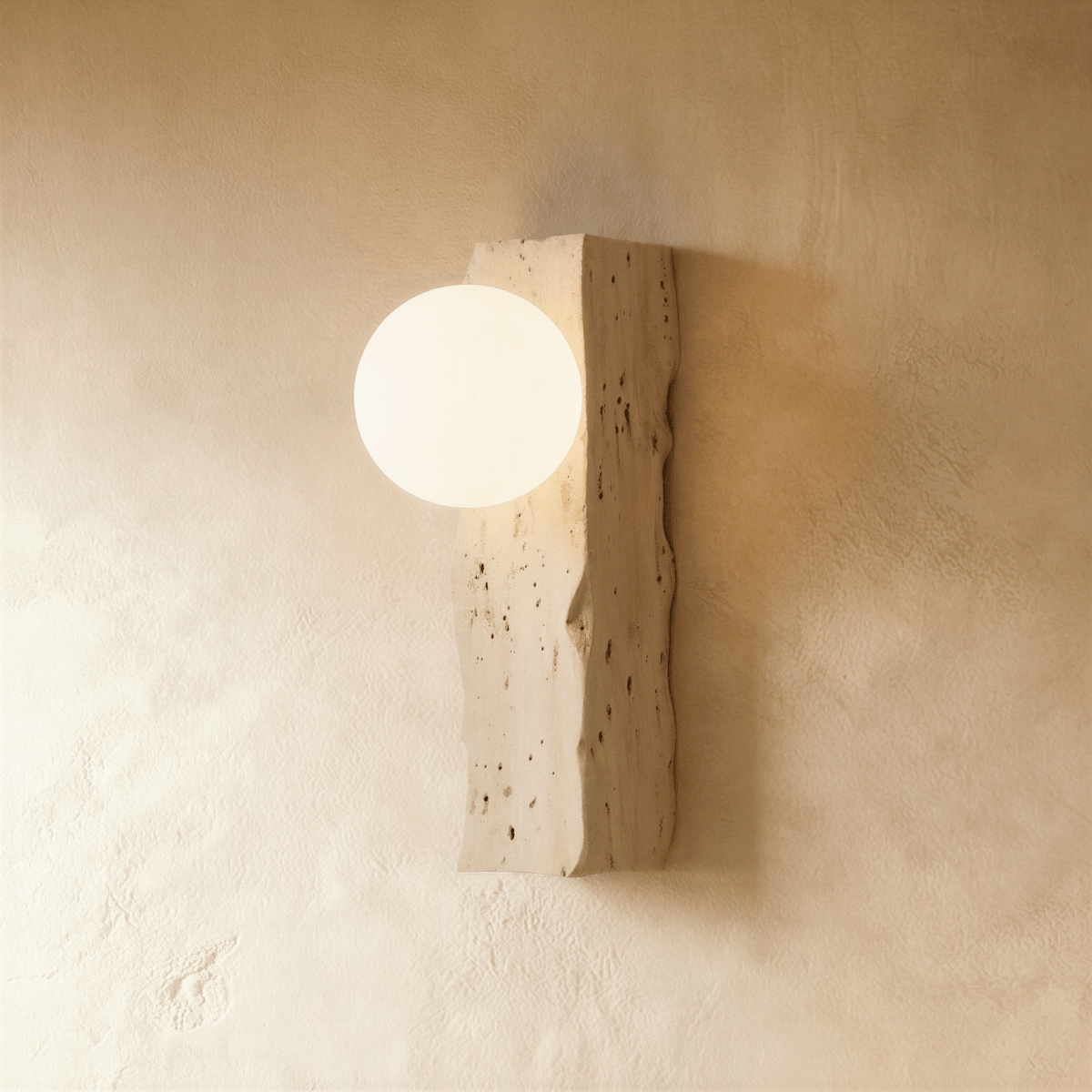 Modern Narvi Wall Lamp by Residence Supply with sleek metal finish and minimalist design, mounted on a wall.