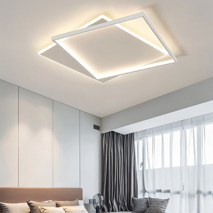 Neirin ceiling light by Residence Supply, modern fixture with a sleek design and metal finish, mounted on a ceiling.
