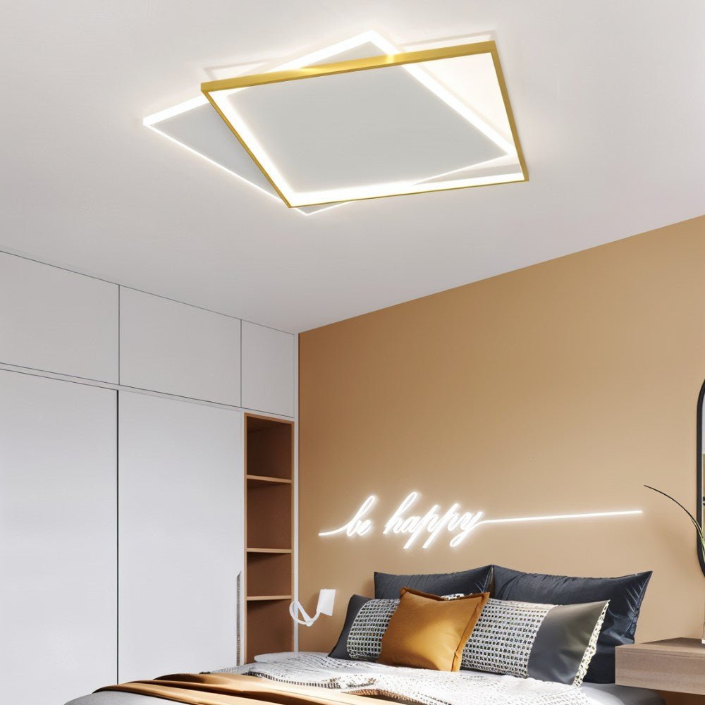 Modern Neirin Ceiling Light by Residence Supply with sleek metal finish and integrated LED illumination for contemporary living spaces.