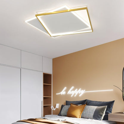 Modern Neirin Ceiling Light by Residence Supply with sleek metal finish and integrated LED illumination for contemporary living spaces.