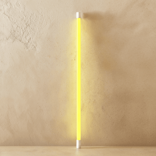 Residence Supply Neon Tube Floor Lamp with sleek, modern design and vibrant glowing neon tube for stylish illumination.
