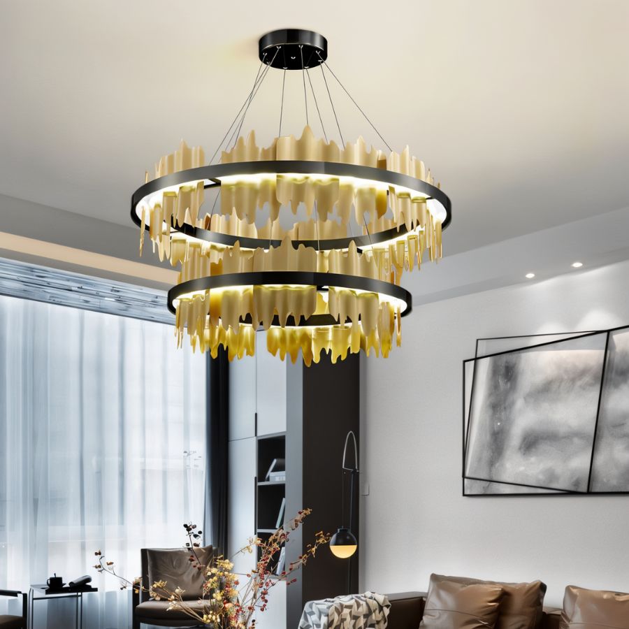 Ninda Tiered Round Chandelier - Nuvé