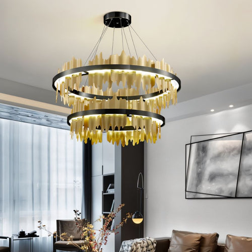 Ninda Tiered Round Chandelier - Nuvé