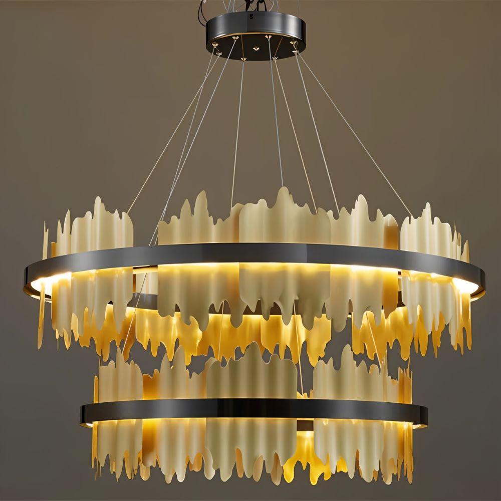 Ninda Tiered Round Chandelier - Nuvé