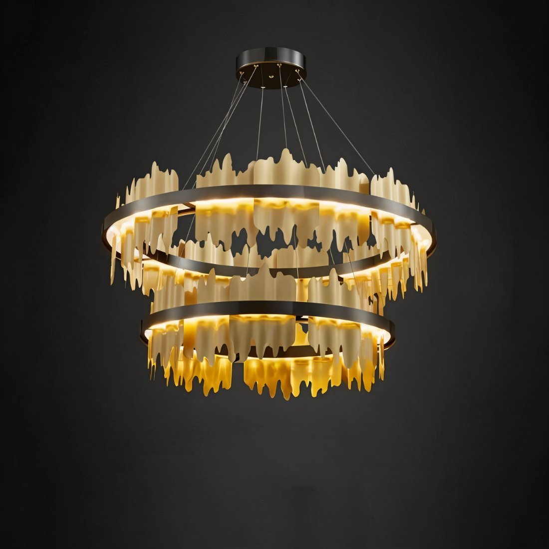Ninda Tiered Round Chandelier - Nuvé