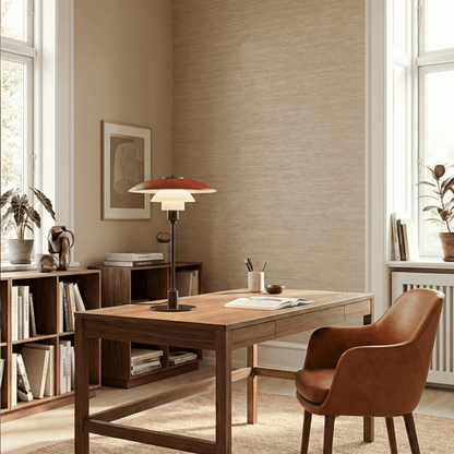 Nisra Table Lamp by Residence Supply featuring a modern design with a sleek shade and elegant base.