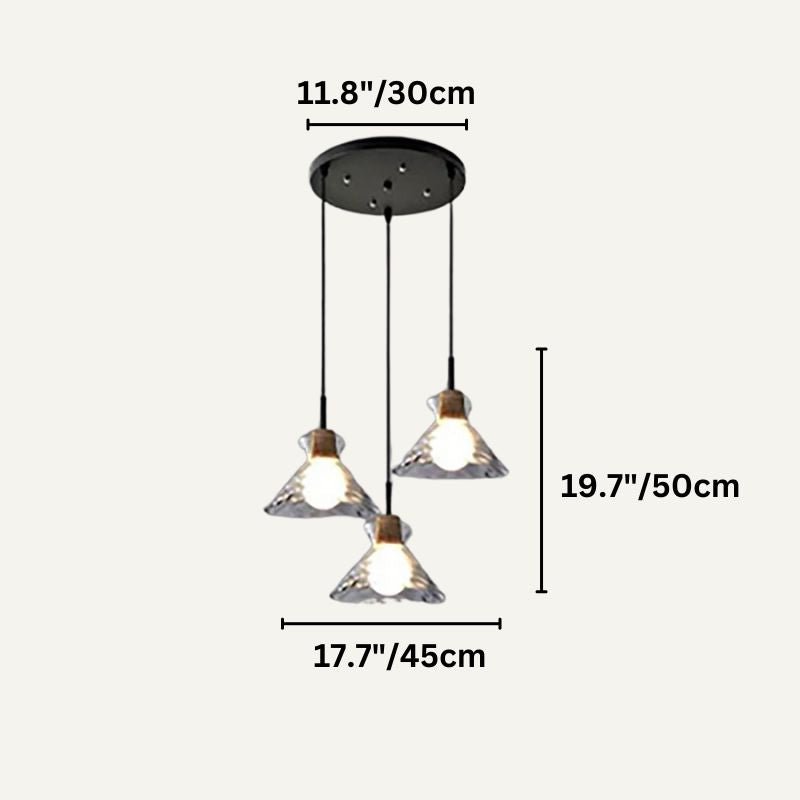 Nivkah Pendant Light hanging from ceiling with modern design, featuring a sleek black metal finish and a warm glowing bulb.