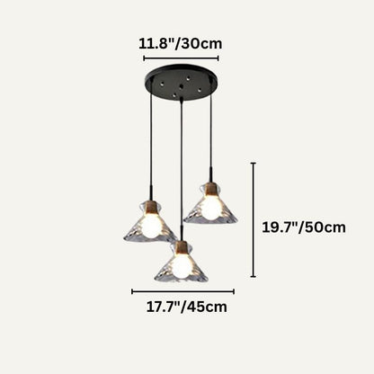 Nivkah Pendant Light hanging from ceiling with modern design, featuring a sleek black metal finish and a warm glowing bulb.