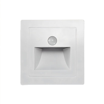 Residence Supply Noa Stair Light illuminating a staircase with a sleek, modern design and warm LED lighting.