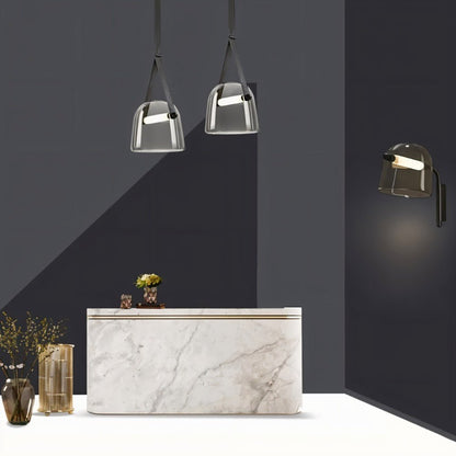 Modern Nola Pendant Light by Residence Supply featuring a sleek design with a metal finish and clear glass shade.