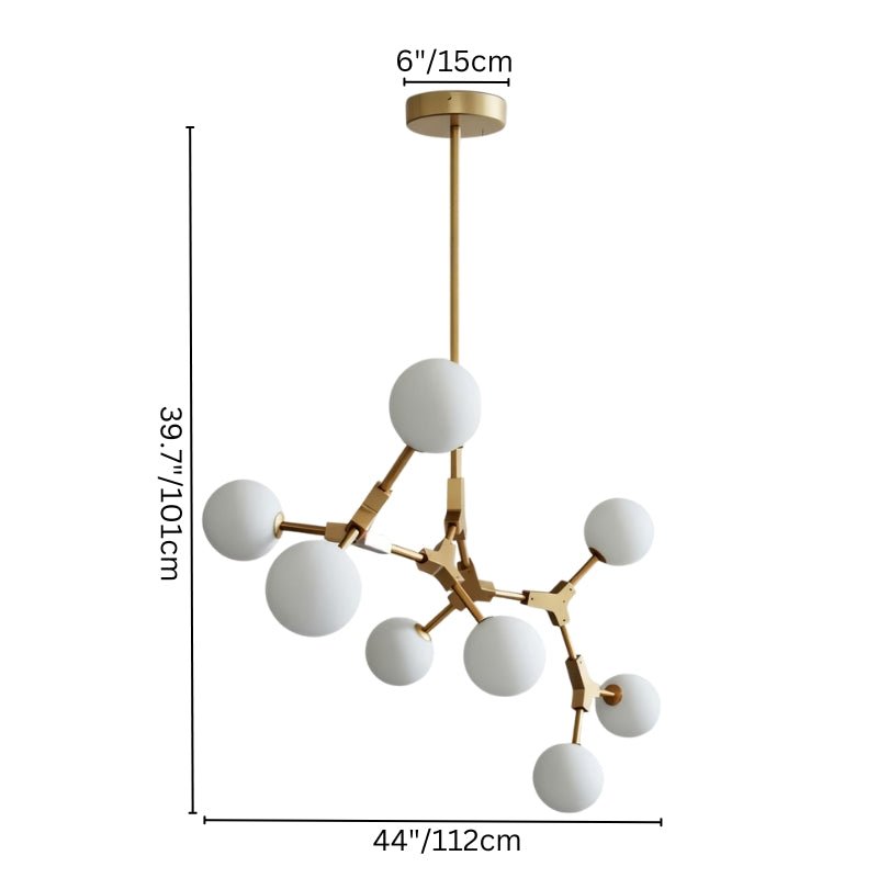 Elegant Noxira chandelier by Residence Supply featuring intricate metalwork and multiple light bulbs in a modern design.