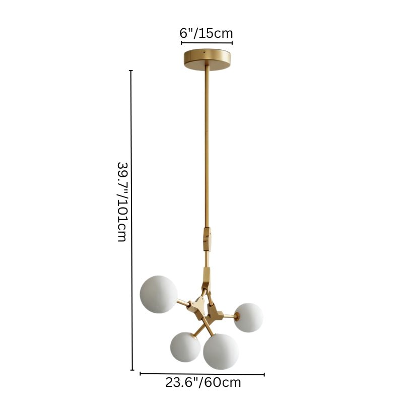 Elegant Noxira chandelier by Residence Supply featuring multiple hanging glass fixtures and a sleek modern design.